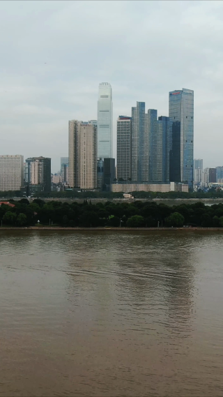 航拍湖南长沙城市宣传片地标建筑
