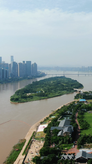 航拍湖南长沙城市宣传片地标建筑