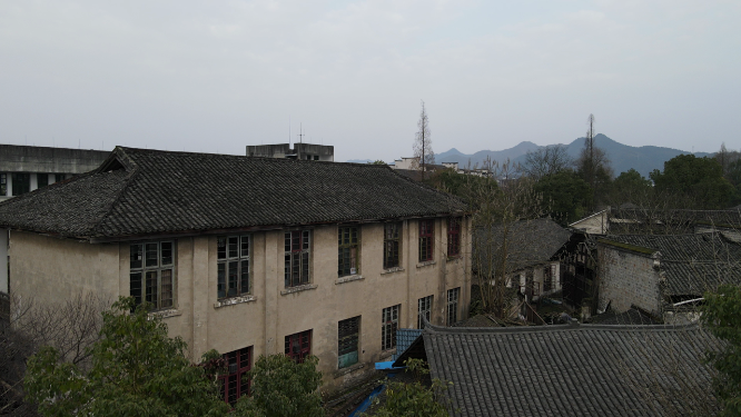 航拍湖南黔阳古城 