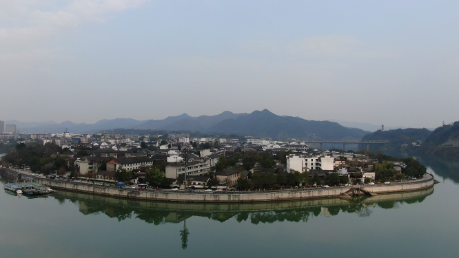 航拍湖南黔阳古城4A景区