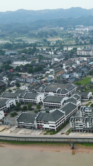 航拍湖南黔阳古城4A景区