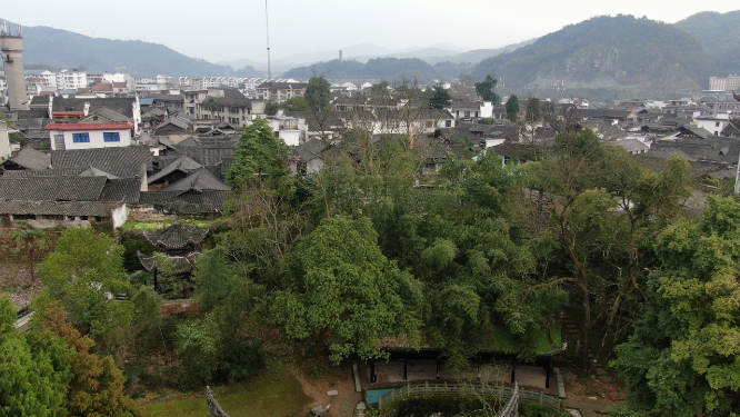 航拍湖南黔阳古城4A景区