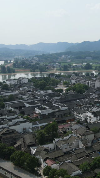 航拍湖南黔阳古城4A景区
