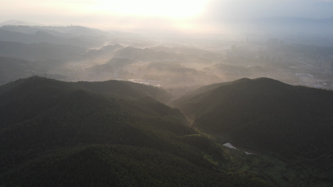 航拍祖国壮丽山河风光