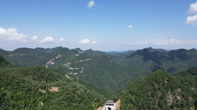 航拍祖国巍峨大山高山山川