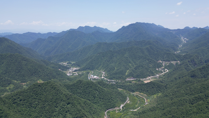 航拍祖国巍峨大山高山山川 