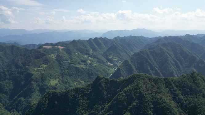 航拍祖国巍峨大山高山山川 