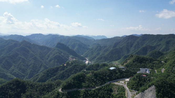航拍祖国巍峨大山高山山川 
