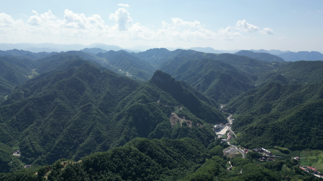 航拍祖国巍峨大山高山山川