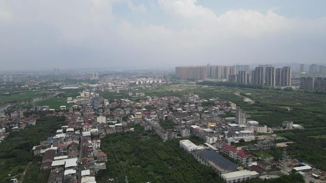 航拍福建莆田城市建设 