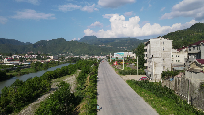 航拍美丽农耕乡村