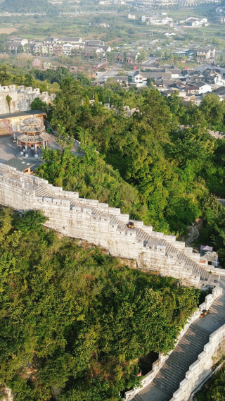 贵州青岩古镇5A景区航拍