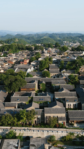 贵州青岩古镇5A景区航拍