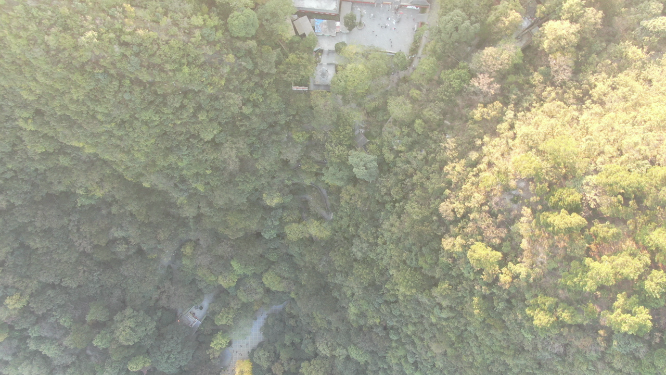航拍贵阳黔灵山4A景区