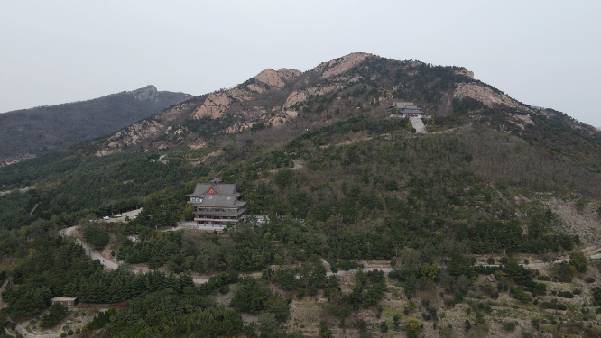 航拍青岛崂山5A景区