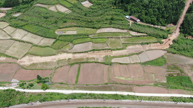 贵州大山农田农业种植航拍