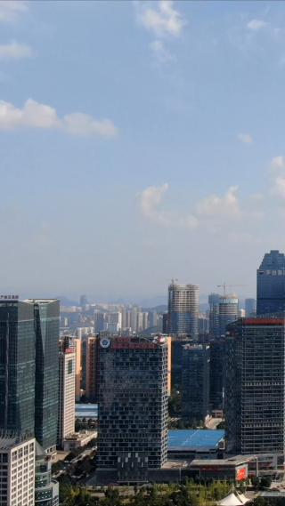 贵州贵阳经济开发区茅台大厦竖屏航拍