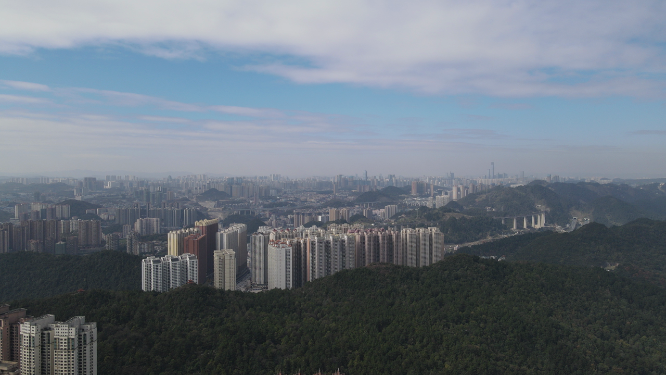 贵阳城市建设航拍