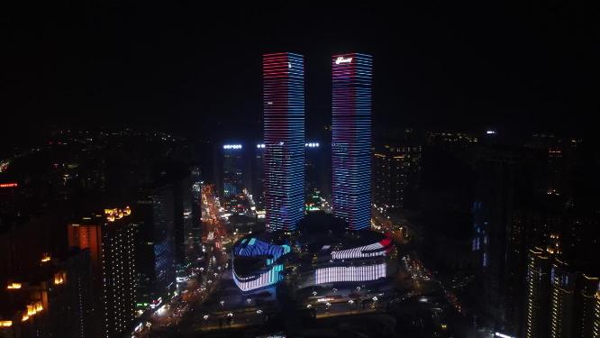 贵阳花果园夜景航拍