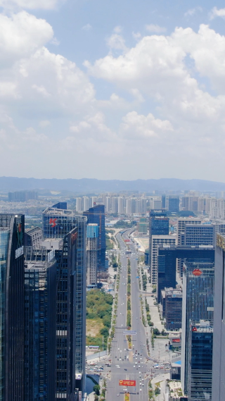 城市航拍贵阳金融中心