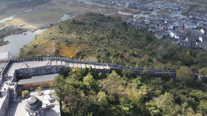 贵阳黔灵山4A景区航拍