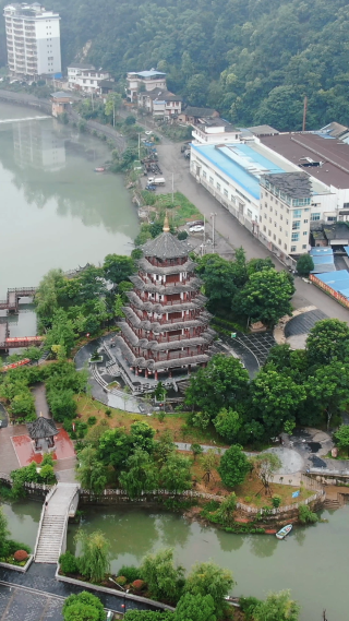邵阳城步县城南公园荣昌阁