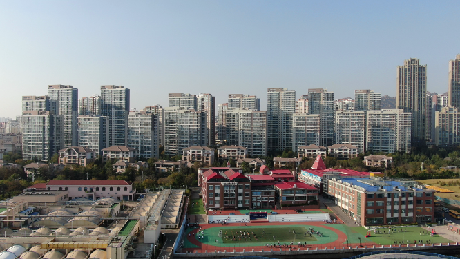 青岛城市风光航拍