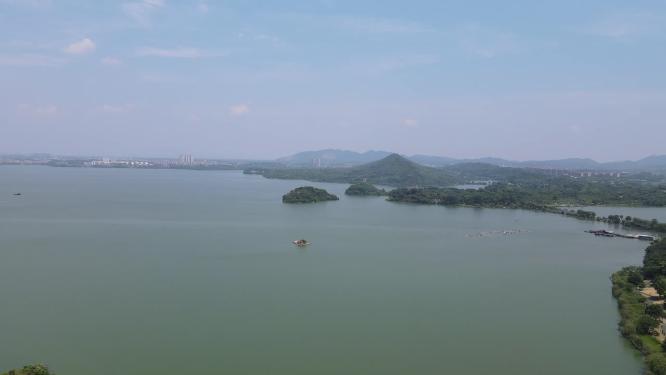岳阳南湖公园航拍