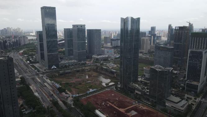 广西南宁五象新区总部基地航拍