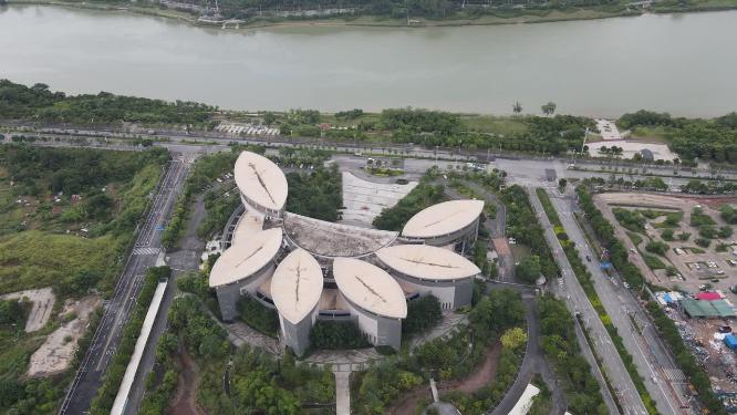广西南宁博物馆航拍