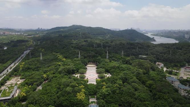 广西南宁青秀山5A景区航拍