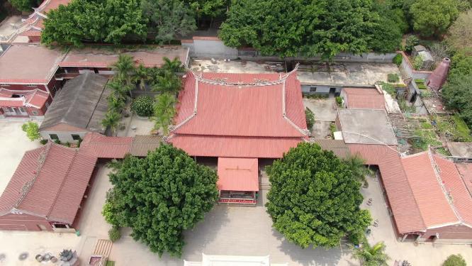 航拍福建泉州少林寺著名旅游景点