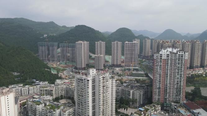 贵州铜仁城市建设航拍