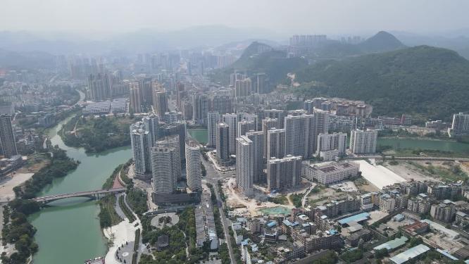 贵州铜仁城市建设航拍