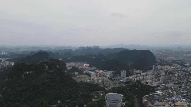 山城广西柳州城市建设航拍