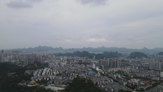 山城广西柳州城市建设航拍