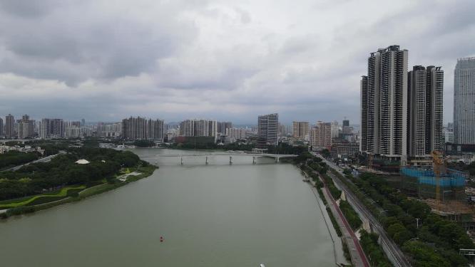 广西柳州凌铁大桥航拍