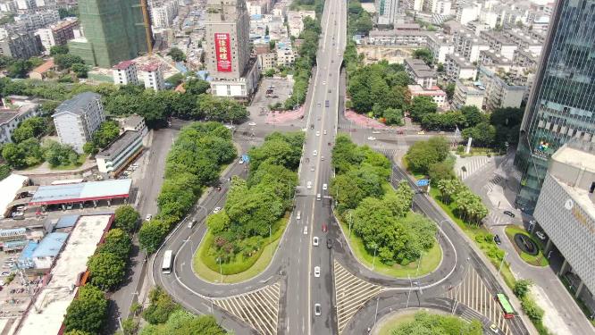 广西柳州城市交通转盘