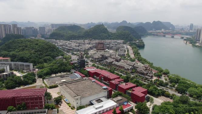 广西柳州工业博物馆航拍