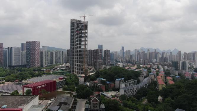 广西柳州第一高楼航拍