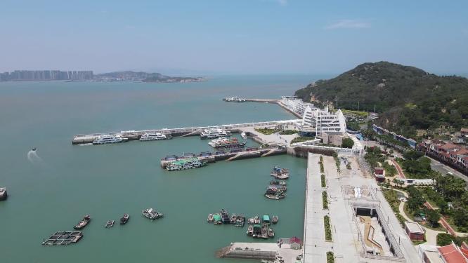 福建湄洲岛5A景区航拍