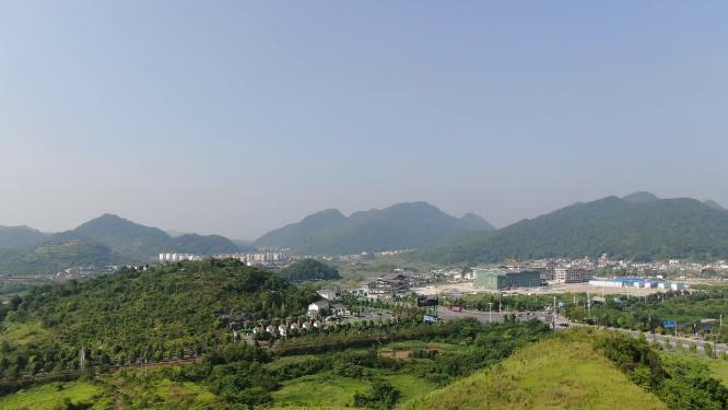 航拍贵州乡村田园