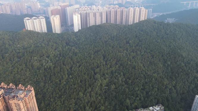 贵州贵阳花果园高楼建筑航拍
