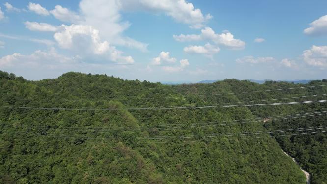 大山山川国家电网航拍