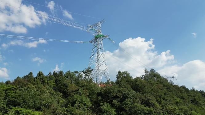 大山山川国家电网航拍