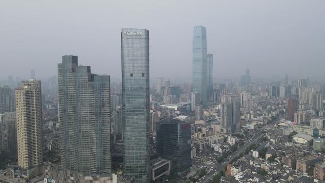 航拍湖南长沙城市宣传片地标建筑
