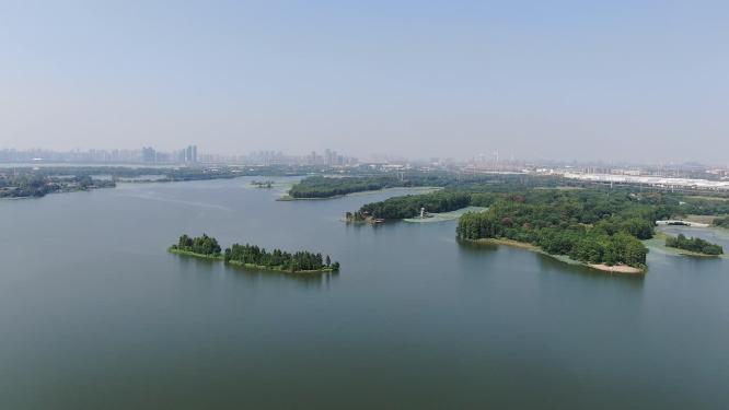 湖北武汉东湖5A景区航拍
