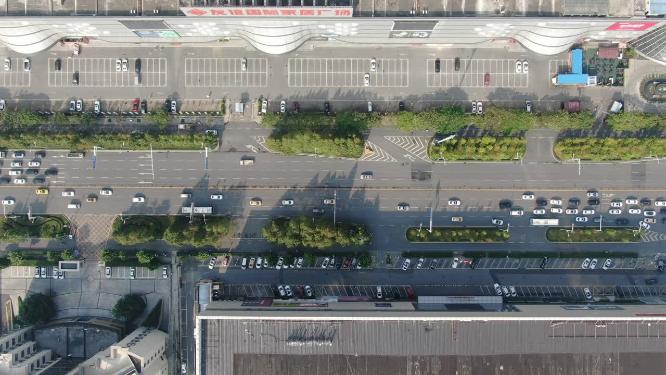 湖北武汉城市交通航拍