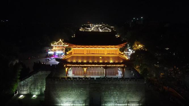 航拍湖南岳阳南湖公园