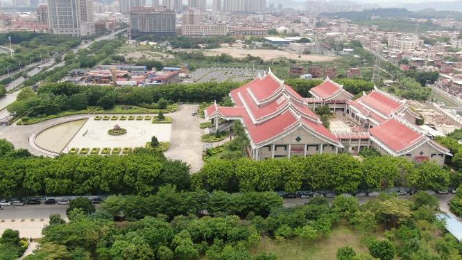 航拍福建泉州博物馆